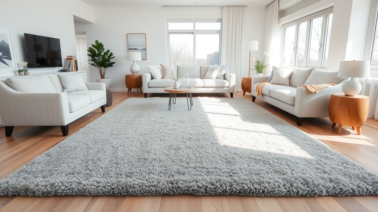 Covoare gri pentru living: cum alegi modelul potrivit