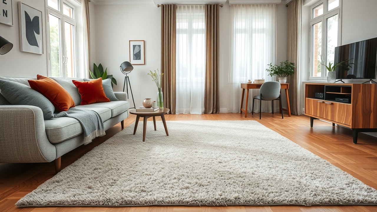 Ce dimensiuni să alegi pentru covorul din living